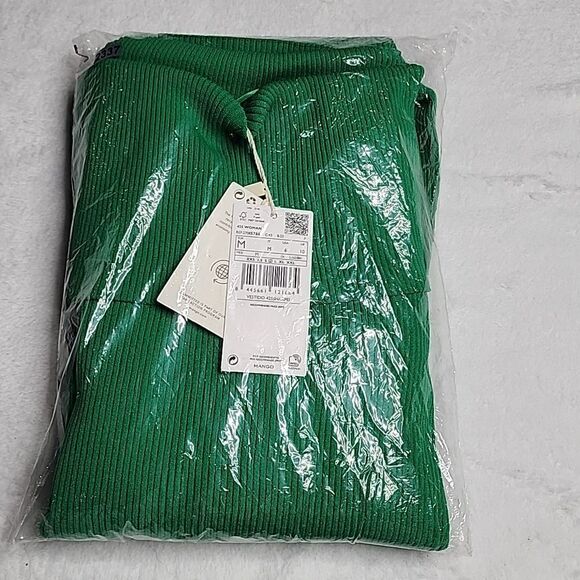 2337 NWT Mango Boat-neck knitted dress Size Medium - Picture 4 of 7